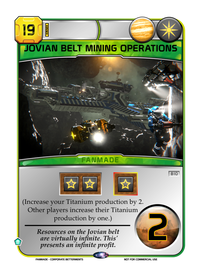 Jovian Belt Mining Operations