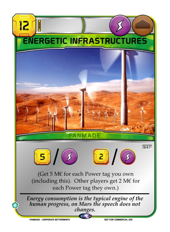 Energetic Infrastructures