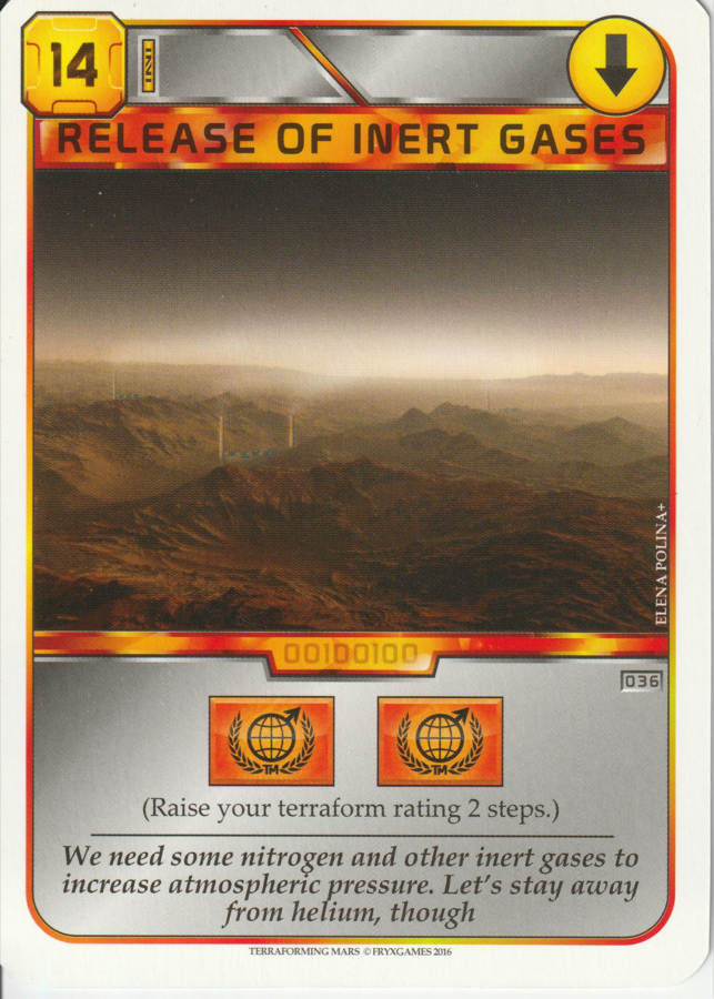 Release of Inert Gases