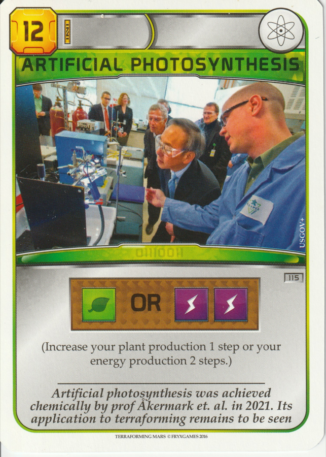 Artificial Photosynthesis